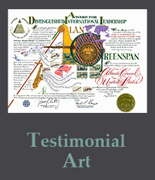 Testimonial Works of Art page